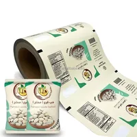 Film d'emballage souple métallisé imprimé en héliogravure, de qualité alimentaire, brillant, pour pistaches et snacks