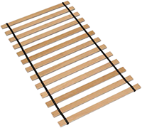 Barre de support de lit verticale Bunkie Board en contreplaqué renforcé, pliable, antidérapante et enveloppée, pour supports de lit jumeau, double, queen et king size