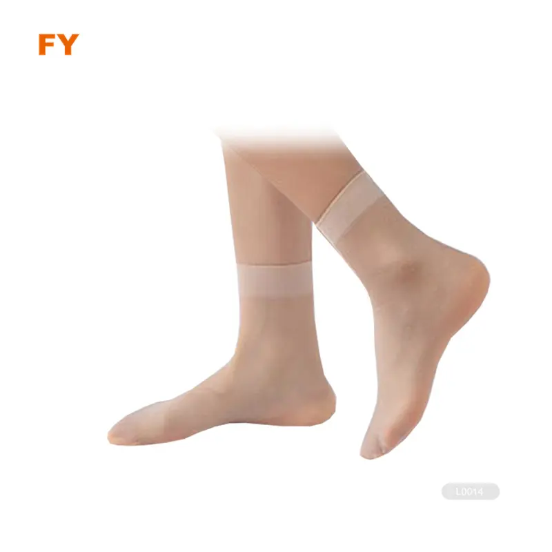 ZJFY- L0054 tek kullanımlık naylon çorap deneyin bir kez kullanım ayak şeffaf orta buzağı çorap deneyin ayakkabı çorap