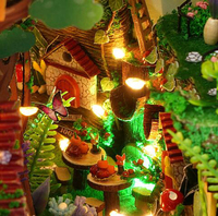 Maisons de poupées miniatures de bonne qualité Assemblage fait à la main 3d Bookstand Houses Diy Book Nook Shelf Insert Kits Rincon Del Libro