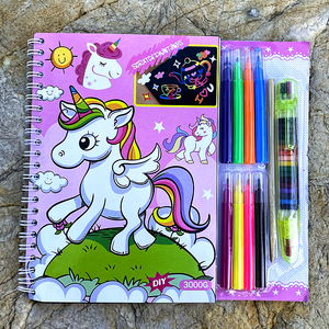 Tùy Chỉnh In Ấn Trẻ em' Phác Thảo Màu Cuốn Sách Đầu Cuốn Sách Phác Thảo Colouring Sách - Product Image 1