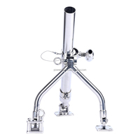 Accessoires marins Porte-canne à pêche en acier inoxydable 316/304 Bases réglables Porte-canne à pêche pour bateau