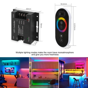 Nhà máy trực tiếp DC12V 24V 3CH 216W dễ dàng cài đặt không dây RF LED Strip ánh sáng cảm ứng từ xa RGB Led điều khiển - Product Image 6