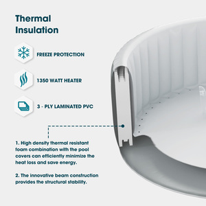 <span class=keywords><strong>Jacuzzi</strong></span> <span class=keywords><strong>inflable</strong></span> Sunshine, piscina spa ovalada, piscina, bañera, spa con chorros de aire, para exteriores e interiores - Product Image 4