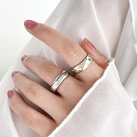 Haute qualité filles bijoux de mode non ternir bijoux en acier inoxydable deux tons or argent bague en carbure de tungstène