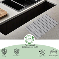 Nouveautés CC : Tapis de bain contemporain à séchage rapide pour comptoir de cuisine et évier, servant également de tapis de séchage pour vaisselle sur comptoir