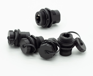 Waterdichte CAT6/CAT5E/CAT5 Connector, Ethernet Lan Kabel Connector Panel Mount <span class=keywords><strong>RJ45</strong></span>, Oem - Product Image 2