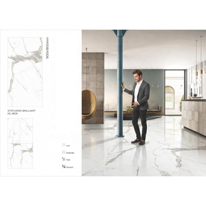 Statuario 900x1800mm Porcelain Glazed Tiles Glossy Finish For Mall And Premium Interior Spaces - Product Image 2