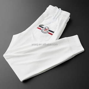 <span class=keywords><strong>Pantaloni</strong></span> Casual da <span class=keywords><strong>uomo</strong></span> per la primavera e l'estate leggeri di lusso in cotone in saia, comodi <span class=keywords><strong>pantaloni</strong></span> laminati tridimensionali - Product Image 4