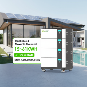 48V 51.2V 300Ah 리튬 배터리 가정용 에너지 저장 스택형 태양광 배터리 15KWH 30KWH 45KWH 60KWH 유럽 재고 있음 - Product Image 1