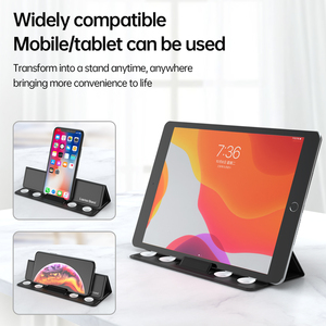 Support d'ordinateur portable Portable en cuir Pu support pour ordinateur portable Compatible pour support de téléphone MacBook Air Pro - Product Image 5