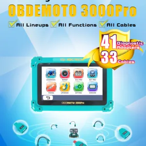 Für MST 3000PRO OBD-Scanner ABS TPS-Test Profession eller Fehler leser Handheld-ECU-Schlüssel programmierung für asiatische EFI-Motorräder