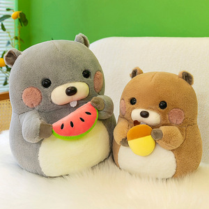 Nouveau jouet en peluche marmotte de dessin animé peluches au coucher poupée apaisante pour enfants Juguetes De Peluche Muneca - Product Image 3