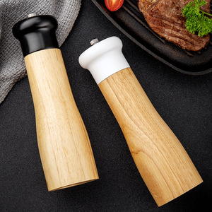 Molinillo de Pimienta y Sal de Cerámica Ajustable de Madera Maciza con Salero para su <span class=keywords><strong>Cocina</strong></span> - Product Image 6