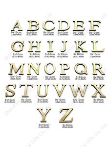Autocollant Mural Décoratif Doré 3D en Acrylique Effet Miroir Lettres Alphabet Anglais Auto-Adhésif pour la Décoration Intérieure (Vente en Gros) - Product Image 4