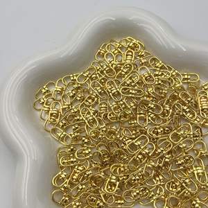 Connecteur de fermoir pivotant en forme de huit en alliage émaillé coloré pour la fabrication de bijoux DIY, porte-clés anti-perte, pendentif pour chien - Product Image 2