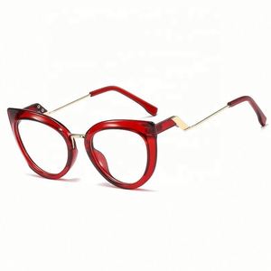 Lunettes de vue tendance, dernières nouveautés, logo personnalisé, sexy, verres transparents TR90, anti-lumière bleue, lunettes d'ordinateur, montures de lunettes œil de chat pour femmes - Product Image 5