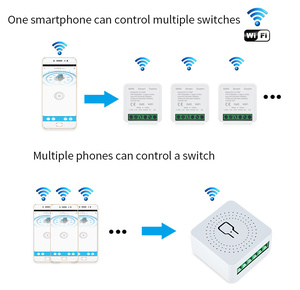 Interruptor Inteligente WiFi Mini, Control Remoto por Aplicación Tuya Smart Life, Interruptor Inteligente de 16A, Módulo de Relé Inalámbrico DIY para Iluminación del Hogar - Product Image 4