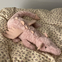 Peluche Jellycats Super Douce Remplie de Coton PP, Dragon Violet avec Sac Anti-Poussière Complet, Dragon Ciel & Arc-en-ciel, Lapin Bonnie