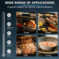 Thermomètre numérique magnétique portable étanche à LED pour la mesure de la température des steaks et de la cuisine, idéal pour la vente en gros