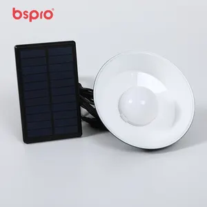Bspro 야외 태양 충전 원격 제어 LED 주간 실내 교수형 램프 안뜰 태양열 천장 조명