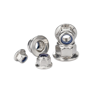Écrou de serrage hexagonal à insert nylon en acier inoxydable 304 A2-70 DIN 6926, fixation autobloquante, vente en gros - Product Image 2