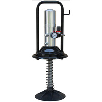 Pistolet à graisse pneumatique 50:1 Pompe à graisse pneumatique Lubrificateur 12L Air comprimé Bucket Oiler