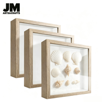 Cadres Boîte à Ombre en Gros, Vitrine 3D en Bois 8x8/10x10/12x12 Pouces/A4, Profondeur 3CM/5CM avec Panneau Acrylique pour Objets de Collection