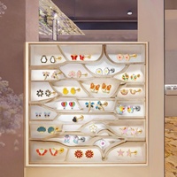 Nouveauté Hypoallergénique Plaquées Or Dessin Animé Arc-en-ciel Fleur Papillon Boucles d'Oreilles Clous Personnalisées en Acier Inoxydable Émail pour Enfants