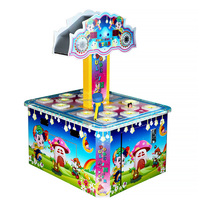 Machine à frapper les taupes à double jeu à pièces Grenouille pour enfants Hamster Jouet à frapper Jeu de table