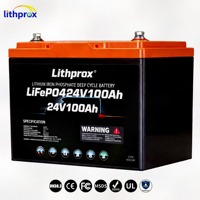 Batterie LiFePO4 24V 100AH Bluetooth M8 à décharge profonde au lithium fer phosphate pour chariot de golf, alimentation à faible autodécharge