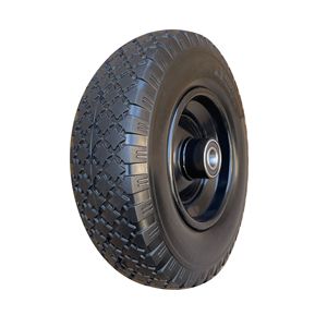 Ruedas de Goma Sólida de Espuma de PU de Alta Resistencia, 12 Pulgadas, 300 mm de Diámetro, Rueda Industrial con Rodamiento de Acero 6204 Resistente al Desgaste - Product Image 4
