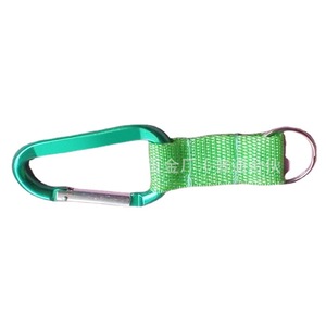 D Type 8Cm Outdoor Climbing Carabiner With Lock Aluminum Alloy Safety Hook Universal Use - Product Image 1