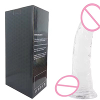Dildo Vibrador Portátil AV Stick, Dispositivo de Masturbación Femenina Transparente, Producto Sexual para Adultos, Dildo Simulado