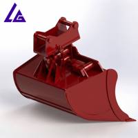 Godet hydraulique inclinable homologué CE, 500 plaques de revêtement remplaçables, facteur de remplissage élevé, profil incurvé, performances optimisées