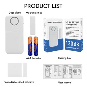Home Security House Fenster tür Einbruch alarm Drahtloser 130dB Fenster-und Tür alarms ensor