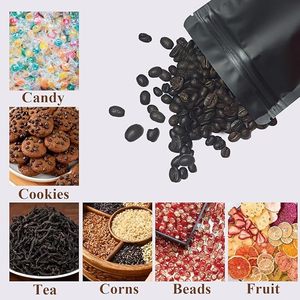 Sacs anti-odeurs, pochettes verticales refermables en Mylar transparent avec fenêtre et fermeture éclair pour le stockage alimentaire, le café, les collations et l'emballage alimentaire - Product Image 4