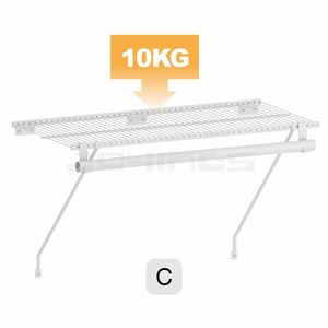 מפעל לא פורמלדהיד ארון ארון בגדים בסגנון נאדי ארון בגדים תיל מתכת מדפים ארון ארון המשרתת - Product Image 5