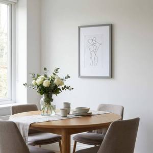 Modern White MDF A4 8.5x11 <strong>Large</strong> <strong>Poster</strong> <strong>Frame</strong> <strong>for</strong> Living Room and Coastal Home Decor - Product Image 3