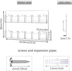 Acrylic <span class=keywords><strong>Brochure</strong></span> Cuốn Sách Nhỏ chủ <span class=keywords><strong>Brochure</strong></span> hiển thị đứng kinh doanh <span class=keywords><strong>Tri</strong></span> gấp <span class=keywords><strong>Brochure</strong></span> đa khe giữ giá treo tường rõ ràng - Product Image 3