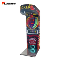 Machine d'arcade de boxe en métal à monnayeur, avec accepteur de billets et détection de mouvement, pour usage intérieur, garantie 1 an, vente en gros
