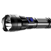 Lampes de poche d'extérieur étanches super lumineuses 1200 lumens rechargeables par USB Torche LED d'urgence Lampe de poche portable
