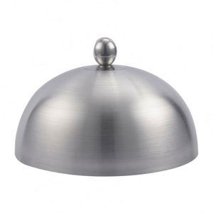 Restaurant Eco-Friendly Burger Steak Cloche Serving Dish Dome Round Grill Basting Cover Stainless Steel <b>Steamer</b> Food - Product Image 4