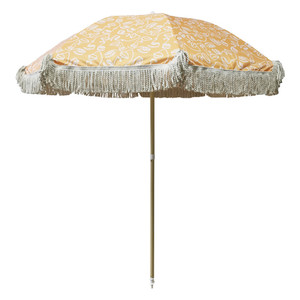 Parasol de plage 2M en polyester avec franges, mât en alliage d'aluminium, protection solaire extérieure pour jardin et terrasse - Product Image 5