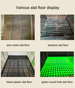 Hayvan üreme kafesi ticari tavşan kafesi 3 katmanlı 9 hücreleri kaynaklı örgü tavşan kafesi - Product Image 6