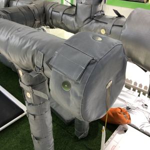 Meilleures ventes de tissu en fibre de verre résistant à la chaleur, résistant au feu, <span class=keywords><strong>couverture</strong></span> <span class=keywords><strong>thermique</strong></span> amovible, veste <span class=keywords><strong>isolante</strong></span> pour vanne - Product Image 5