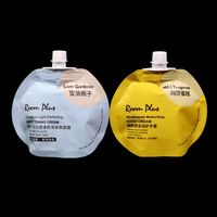 5ml thermoscellage petit noir mat cosmétique acide hyaluronique sérum peau Toner pochette personnalisé Sachet Plastique liquide bec sacs