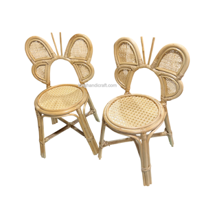 Silla Infantil de Ratán Hecha a Mano para Decoración de Fiestas de Cumpleaños, Muebles Ligeros de Mimbre Natural para Niños - Product Image 3