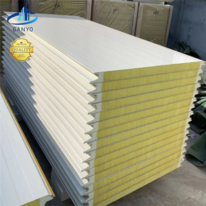 Paneles Sándwich de Lana de Roca con Aislamiento Térmico Ignífugo y Sellado de Bordes de Poliuretano para Paredes de Almacenes con Estructura de Acero - Product Image 6