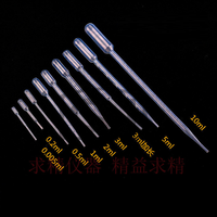 Pipette jetable en plastique de 0,005 ml à 10 ml, fournitures de laboratoire, instrument de test, équipement, pipette Pasteur, tube souple pour parfum